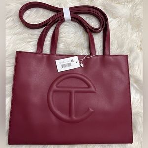 Medium Oxblood Telfar Shopping Bag